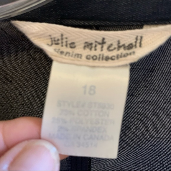 Julie Mitchell Denim Collection jacket Sz 18 - Picture 7 of 10